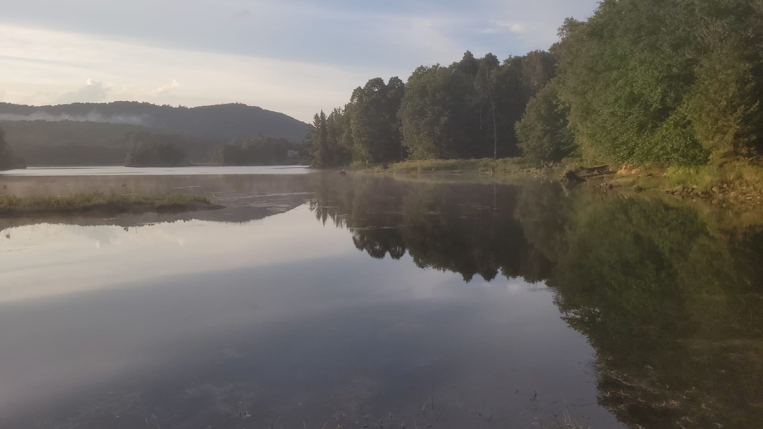 View from lot 6 after rain