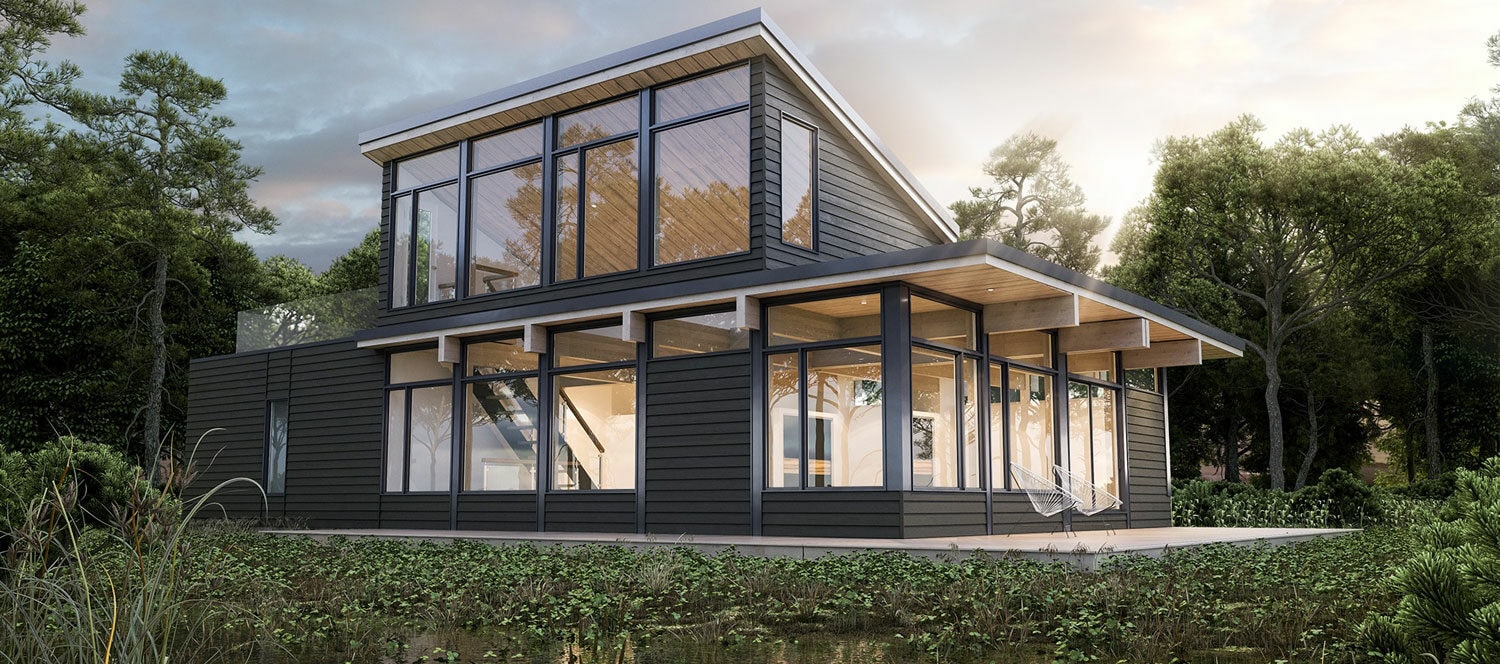 Modern cottages ready to build